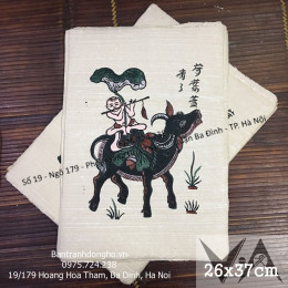 Tranh Đông Hồ Mục Đồng Thổi Sáo